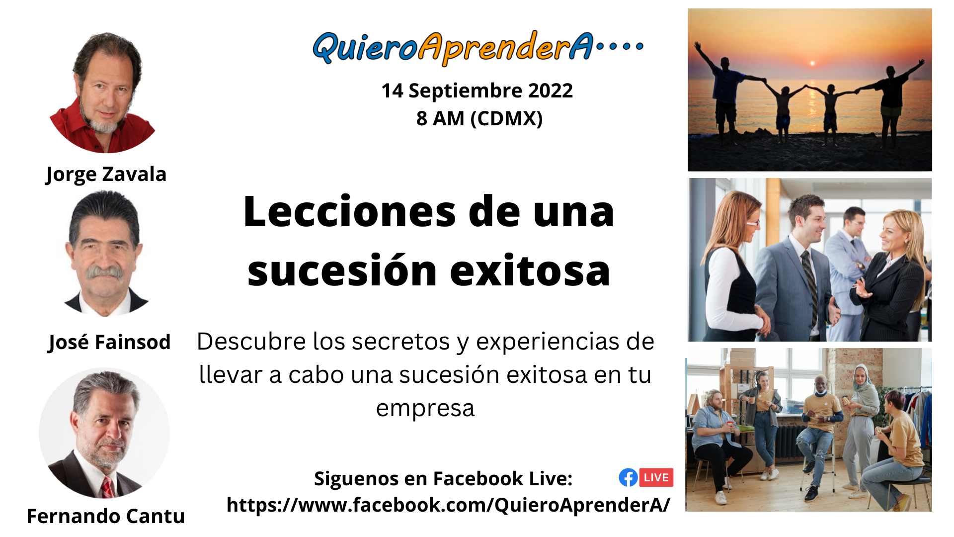 Lecciones de una sucesión exitosa - QuieroAprenderA